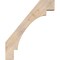 Ekena Millwork 5 1/2"W x 28"D x 34"H Merced Smooth Knee Brace, Douglas Fir BRC06X28X34MRC00SDF - alternate 4